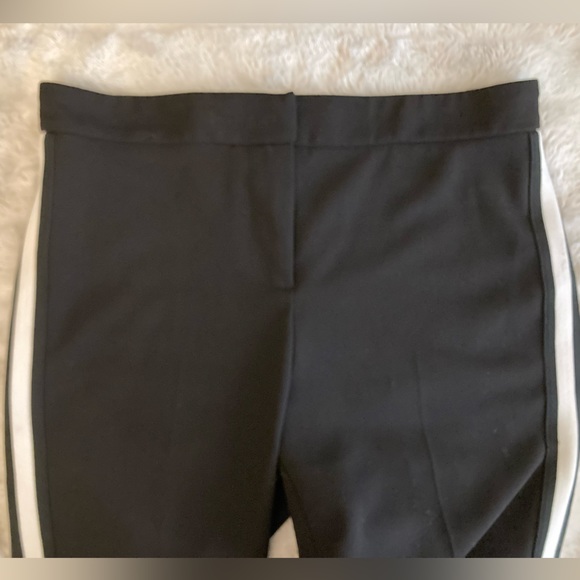 Very Gently Worn CALVIN KLEIN Black Pants with White Stripe, size 8 - Picture 2 of 6